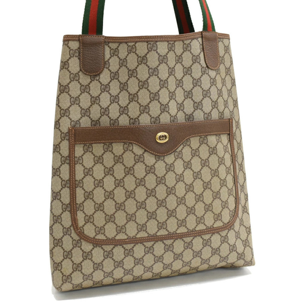 Gucci Tote Bag GG Supreme Accessory Collection Beige Cream